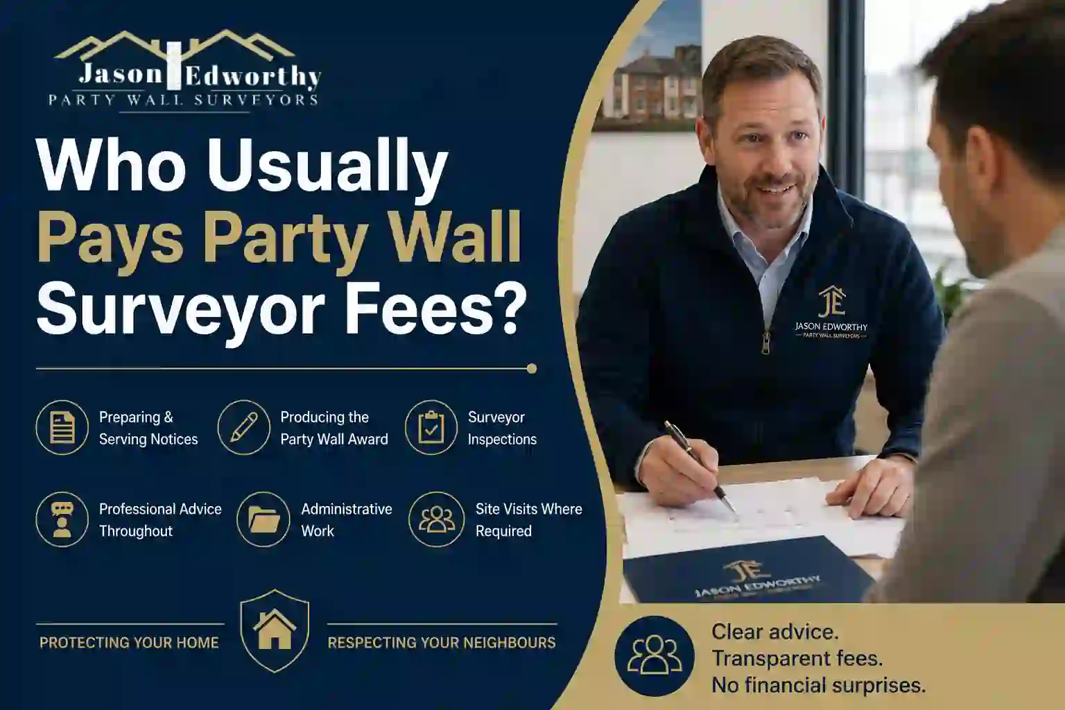 Who Usually Pays Party Wall Surveyor Fees Woodbridge?